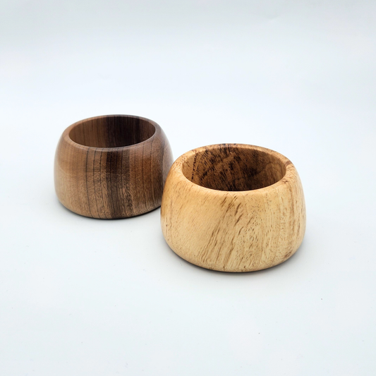Large Handmade Wood Float Ring – Round Stand Display Base for Glass Floats